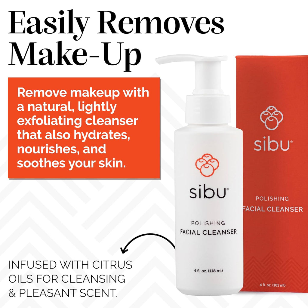 Sea Buckthorn Polishing Facial Cleanser & Face Wash (4Oz) | Gently Cleanses Skin, Reduces Blemishes and Removes Makeup. Lightly Exfoliating.
