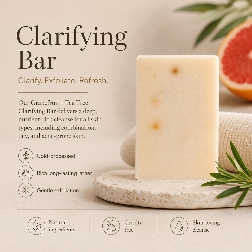 Grapefruit + Tea Tree Clarifying Bar