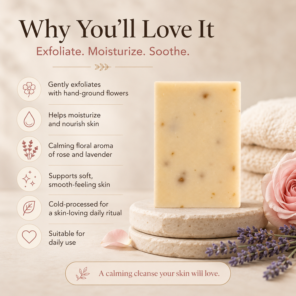 Rose + Lavender - Wildflower Bar