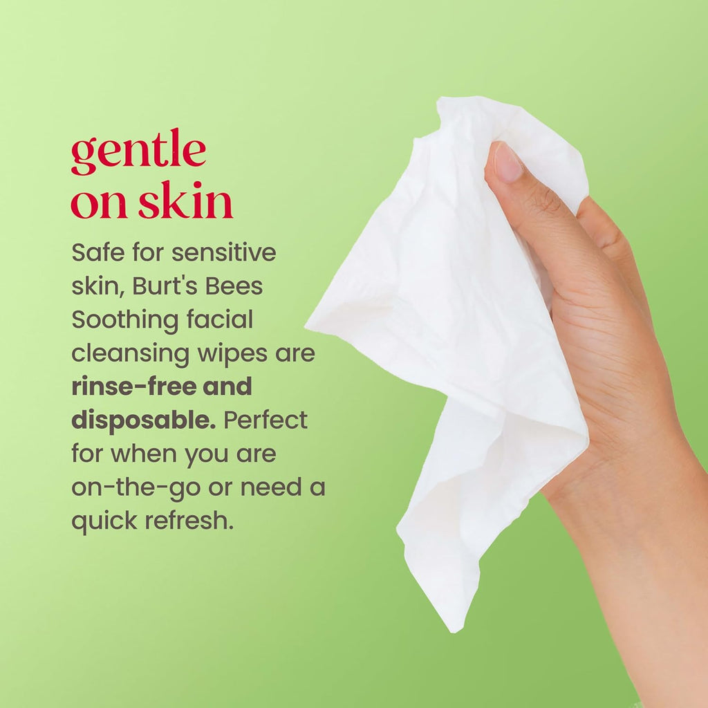 Soothing Fragrance Free Facial Towelettes, 30 Ct., | Plant Based Cloths, 99 Percent Natural Origin, Removes Make Up, Perfect for Sensitive Skin, All Skin Types